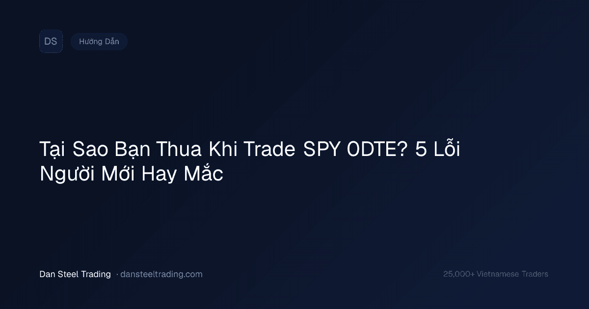 Tại Sao Bạn Thua Khi Trade SPY 0DTE? 5 Lỗi Người Mới Hay Mắc