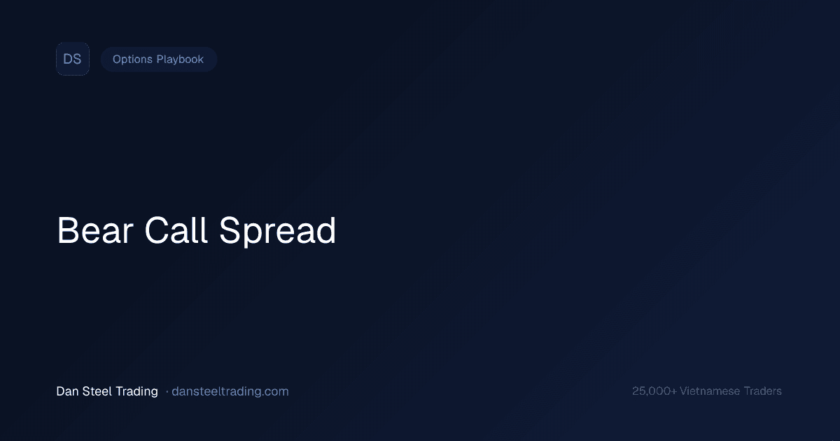 Bear Call Spread — Credit Spread Bearish Với High Probability
