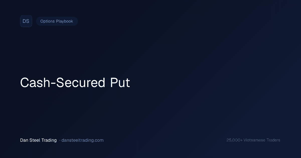 Cash-Secured Put — Mua Stock Với Discount Và Kiếm Premium